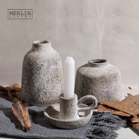 Merlin Living Vaso nordico portacandele decorazione domestica vaso in ceramica