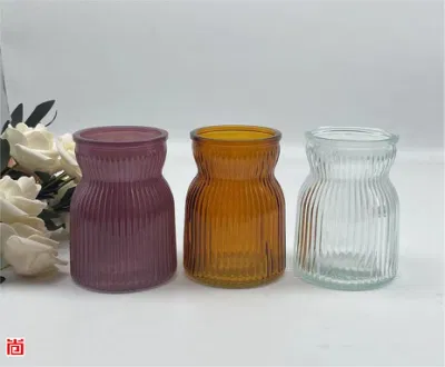 Meraviglioso vaso da fiori in vetro in stile europeo per la decorazione domestica